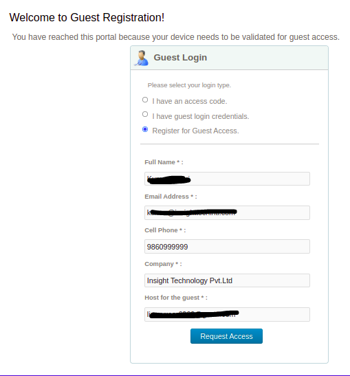 guest login